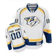 Reebok Nashville Predators Youth Customized Premier White Away Jersey