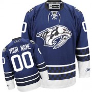Reebok Nashville Predators Youth Customized Authentic Blue Third Jersey