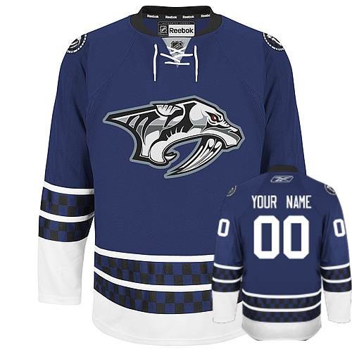 Reebok Nashville Predators Women's Customized Authentic Blue Third Jersey Reebok Nashville Predators Women's Customized Authentic Blue Third Jersey