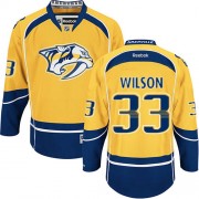 Men's Reebok Nashville Predators 33 Colin Wilson Gold Home Jersey - Premier Men's Reebok Nashville Predators 33 Colin Wilson Gold Home Jersey - Premier