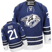 Men's Reebok Nashville Predators 21 Derek Roy Blue Third Jersey - Authentic Men's Reebok Nashville Predators 21 Derek Roy Blue Third Jersey - Authentic