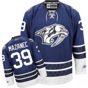 Men's Reebok Nashville Predators 39 Marek Mazanec Blue Third Jersey - Premier Men's Reebok Nashville Predators 39 Marek Mazanec Blue Third Jersey - Premier