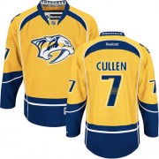 Men's Reebok Nashville Predators 7 Matt Cullen Gold Home Jersey - Authentic