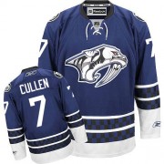 Men's Reebok Nashville Predators 7 Matt Cullen Blue Third Jersey - Premier