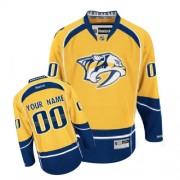 Reebok Nashville Predators Youth Customized Authentic Gold Home Jersey