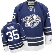 Men's Reebok Nashville Predators 35 Pekka Rinne Blue Third Jersey - Premier