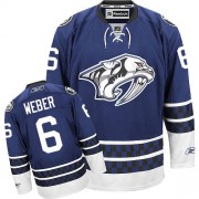 Men's Reebok Nashville Predators 6 Shea Weber Blue Third Jersey - Premier Men's Reebok Nashville Predators 6 Shea Weber Blue Third Jersey - Premier