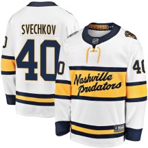 Men's Fanatics Branded Nashville Predators Fedor Svechkov White 2020 Winter Classic Player Jersey - Breakaway Men's Fanatics Branded Nashville Predators Fedor Svechkov White 2020 Winter Classic Player Jersey - Breakaway