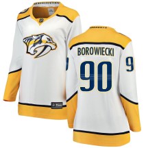 Women's Fanatics Branded Nashville Predators Mark Borowiecki White Away Jersey - Breakaway Women's Fanatics Branded Nashville Predators Mark Borowiecki White Away Jersey - Breakaway
