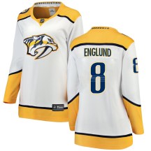 Women's Fanatics Branded Nashville Predators Andreas Englund White Away Jersey - Breakaway Women's Fanatics Branded Nashville Predators Andreas Englund White Away Jersey - Breakaway