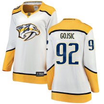 Women's Fanatics Branded Nashville Predators Hiroki Gojsic White Away Jersey - Breakaway Women's Fanatics Branded Nashville Predators Hiroki Gojsic White Away Jersey - Breakaway