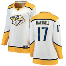 Women's Fanatics Branded Nashville Predators Scott Hartnell White Away Jersey - Breakaway Women's Fanatics Branded Nashville Predators Scott Hartnell White Away Jersey - Breakaway