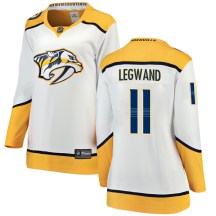Women's Fanatics Branded Nashville Predators David Legwand White Away Jersey - Breakaway Women's Fanatics Branded Nashville Predators David Legwand White Away Jersey - Breakaway