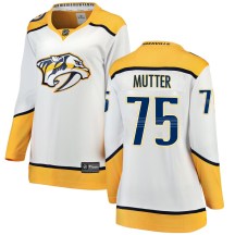 Women's Fanatics Branded Nashville Predators Navrin Mutter White Away Jersey - Breakaway Women's Fanatics Branded Nashville Predators Navrin Mutter White Away Jersey - Breakaway