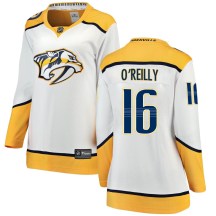 Women's Fanatics Branded Nashville Predators Cal O'Reilly White Away Jersey - Breakaway Women's Fanatics Branded Nashville Predators Cal O'Reilly White Away Jersey - Breakaway