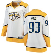 Women's Fanatics Branded Nashville Predators Austin Roest White Away Jersey - Breakaway Women's Fanatics Branded Nashville Predators Austin Roest White Away Jersey - Breakaway