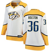 Women's Fanatics Branded Nashville Predators Ryder Rolston White Away Jersey - Breakaway Women's Fanatics Branded Nashville Predators Ryder Rolston White Away Jersey - Breakaway