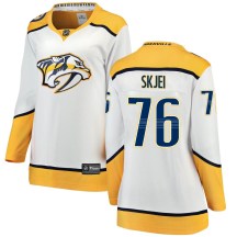 Women's Fanatics Branded Nashville Predators Brady Skjei White Away Jersey - Breakaway Women's Fanatics Branded Nashville Predators Brady Skjei White Away Jersey - Breakaway