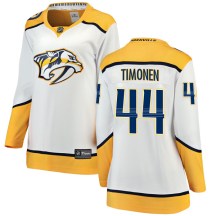Women's Fanatics Branded Nashville Predators Kimmo Timonen White Away Jersey - Breakaway Women's Fanatics Branded Nashville Predators Kimmo Timonen White Away Jersey - Breakaway