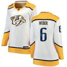 Women's Fanatics Branded Nashville Predators Shea Weber White Away Jersey - Breakaway Women's Fanatics Branded Nashville Predators Shea Weber White Away Jersey - Breakaway