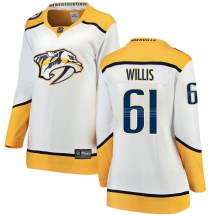 Women's Fanatics Branded Nashville Predators Joey Willis White Away Jersey - Breakaway Women's Fanatics Branded Nashville Predators Joey Willis White Away Jersey - Breakaway