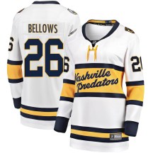 Women's Fanatics Branded Nashville Predators Kieffer Bellows White 2020 Winter Classic Player Jersey - Breakaway Women's Fanatics Branded Nashville Predators Kieffer Bellows White 2020 Winter Classic Player Jersey - Breakaway