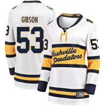 Women's Fanatics Branded Nashville Predators Andrew Gibson White 2020 Winter Classic Player Jersey - Breakaway Women's Fanatics Branded Nashville Predators Andrew Gibson White 2020 Winter Classic Player Jersey - Breakaway