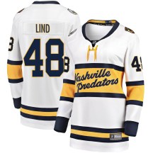 Women's Fanatics Branded Nashville Predators Kalan Lind White 2020 Winter Classic Player Jersey - Breakaway Women's Fanatics Branded Nashville Predators Kalan Lind White 2020 Winter Classic Player Jersey - Breakaway