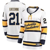 Women's Fanatics Branded Nashville Predators Jake Lucchini White 2020 Winter Classic Player Jersey - Breakaway Women's Fanatics Branded Nashville Predators Jake Lucchini White 2020 Winter Classic Player Jersey - Breakaway