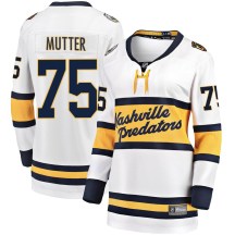Women's Fanatics Branded Nashville Predators Navrin Mutter White 2020 Winter Classic Player Jersey - Breakaway Women's Fanatics Branded Nashville Predators Navrin Mutter White 2020 Winter Classic Player Jersey - Breakaway
