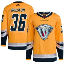 Men's Adidas Nashville Predators Ryder Rolston Yellow Reverse Retro 2.0 Jersey - Authentic Men's Adidas Nashville Predators Ryder Rolston Yellow Reverse Retro 2.0 Jersey - Authentic