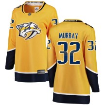 Women's Fanatics Branded Nashville Predators Matt Murray Yellow Home Jersey - Breakaway Women's Fanatics Branded Nashville Predators Matt Murray Yellow Home Jersey - Breakaway