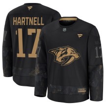 Youth Fanatics Nashville Predators Scott Hartnell Black 2024 Military Appreciation Practice Jersey - Premium Youth Fanatics Nashville Predators Scott Hartnell Black 2024 Military Appreciation Practice Jersey - Premium