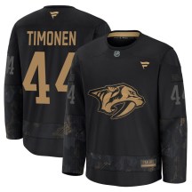 Youth Fanatics Nashville Predators Kimmo Timonen Black 2024 Military Appreciation Practice Jersey - Premium Youth Fanatics Nashville Predators Kimmo Timonen Black 2024 Military Appreciation Practice Jersey - Premium