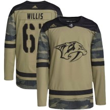 Men's Adidas Nashville Predators Joey Willis Camo Military Appreciation Practice Jersey - Authentic Men's Adidas Nashville Predators Joey Willis Camo Military Appreciation Practice Jersey - Authentic