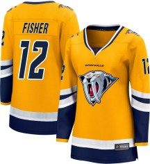 Women's Fanatics Branded Nashville Predators Mike Fisher Yellow Special Edition 2.0 Jersey - Breakaway Women's Fanatics Branded Nashville Predators Mike Fisher Yellow Special Edition 2.0 Jersey - Breakaway