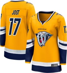 Women's Fanatics Branded Nashville Predators Tyson Jost Yellow Special Edition 2.0 Jersey - Breakaway Women's Fanatics Branded Nashville Predators Tyson Jost Yellow Special Edition 2.0 Jersey - Breakaway