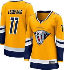 Women's Fanatics Branded Nashville Predators David Legwand Yellow Special Edition 2.0 Jersey - Breakaway Women's Fanatics Branded Nashville Predators David Legwand Yellow Special Edition 2.0 Jersey - Breakaway