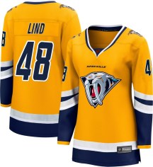 Women's Fanatics Branded Nashville Predators Kalan Lind Yellow Special Edition 2.0 Jersey - Breakaway Women's Fanatics Branded Nashville Predators Kalan Lind Yellow Special Edition 2.0 Jersey - Breakaway