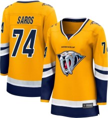 Women's Fanatics Branded Nashville Predators Juuse Saros Yellow Special Edition 2.0 Jersey - Breakaway Women's Fanatics Branded Nashville Predators Juuse Saros Yellow Special Edition 2.0 Jersey - Breakaway