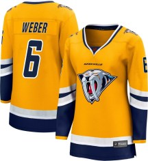 Women's Fanatics Branded Nashville Predators Shea Weber Yellow Special Edition 2.0 Jersey - Breakaway Women's Fanatics Branded Nashville Predators Shea Weber Yellow Special Edition 2.0 Jersey - Breakaway