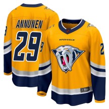 Youth Fanatics Branded Nashville Predators Justus Annunen Yellow Special Edition 2.0 Jersey - Breakaway Youth Fanatics Branded Nashville Predators Justus Annunen Yellow Special Edition 2.0 Jersey - Breakaway