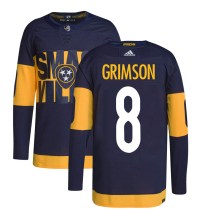 Men's Adidas Nashville Predators Stu Grimson Navy 2022 Stadium Series Primegreen Jersey - Authentic Men's Adidas Nashville Predators Stu Grimson Navy 2022 Stadium Series Primegreen Jersey - Authentic