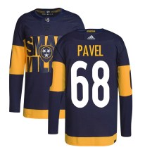 Men's Adidas Nashville Predators Ondrej Pavel Navy 2022 Stadium Series Primegreen Jersey - Authentic Men's Adidas Nashville Predators Ondrej Pavel Navy 2022 Stadium Series Primegreen Jersey - Authentic