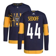 Men's Adidas Nashville Predators Christoffer Sedoff Navy 2022 Stadium Series Primegreen Jersey - Authentic Men's Adidas Nashville Predators Christoffer Sedoff Navy 2022 Stadium Series Primegreen Jersey - Authentic