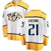 Youth Fanatics Branded Nashville Predators Jake Lucchini White Away Jersey - Breakaway Youth Fanatics Branded Nashville Predators Jake Lucchini White Away Jersey - Breakaway