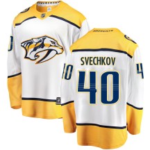 Youth Fanatics Branded Nashville Predators Fedor Svechkov White Away Jersey - Breakaway Youth Fanatics Branded Nashville Predators Fedor Svechkov White Away Jersey - Breakaway