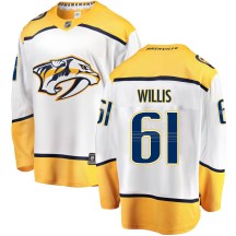 Youth Fanatics Branded Nashville Predators Joey Willis White Away Jersey - Breakaway Youth Fanatics Branded Nashville Predators Joey Willis White Away Jersey - Breakaway