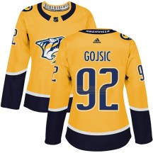 Women's Adidas Nashville Predators Hiroki Gojsic Gold Home Jersey - Authentic Women's Adidas Nashville Predators Hiroki Gojsic Gold Home Jersey - Authentic