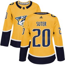 Women's Adidas Nashville Predators Ryan Suter Gold Home Jersey - Authentic Women's Adidas Nashville Predators Ryan Suter Gold Home Jersey - Authentic